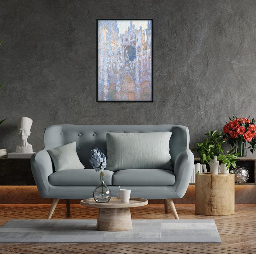 Landscape Artists Claude Monet Painting - Meri Deewar 2 : 3 Vertical Premium Wall Art Canvas by MeriDeewar