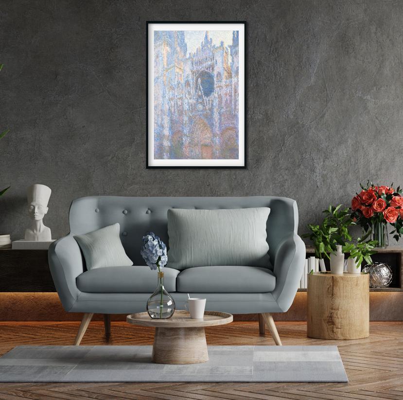 Landscape Artists Claude Monet Painting - Meri Deewar 2 : 3 Vertical Premium Wall Art Canvas by MeriDeewar