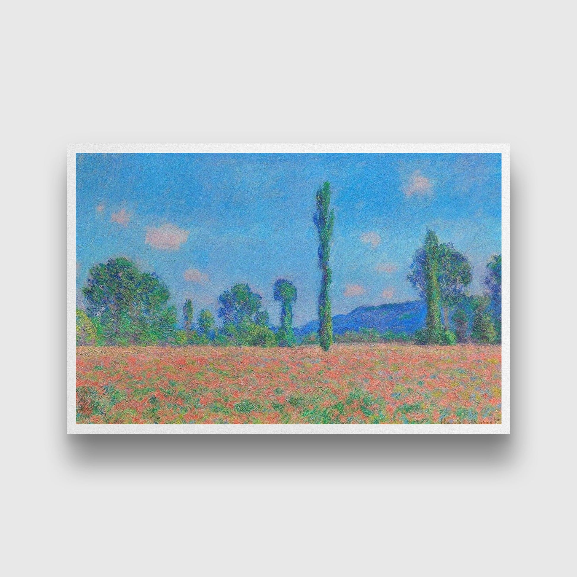 Landscape Artists Claude Monet Painting - Meri Deewar 3 : 2 Horizontal Premium Wall Art Canvas by MeriDeewar