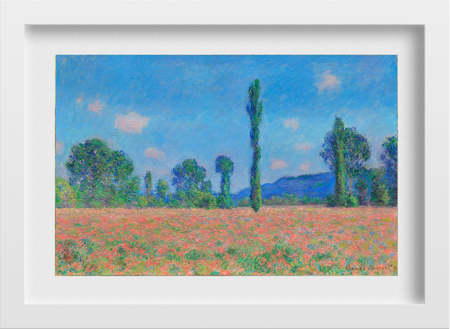 Landscape Artists Claude Monet Painting - Meri Deewar 3 : 2 Horizontal Premium Wall Art Canvas by MeriDeewar
