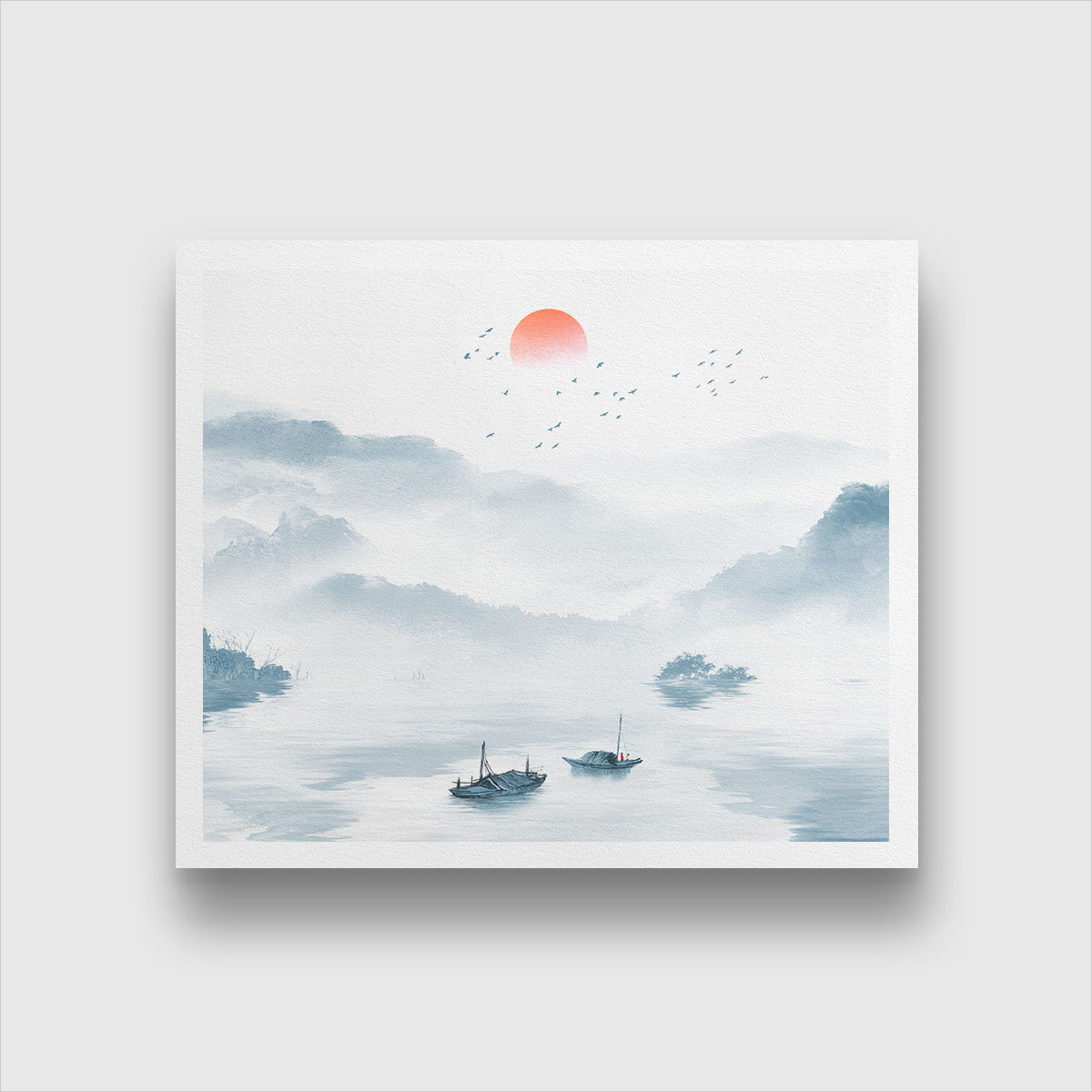 Landscape Painting 2 : 1 Horizontal Premium Wall Art Canvas by MeriDeewar