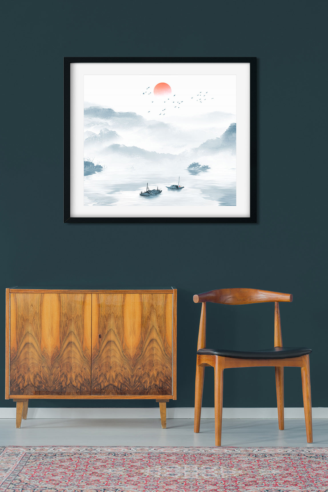 Landscape Painting 2 : 1 Horizontal Premium Wall Art Canvas by MeriDeewar