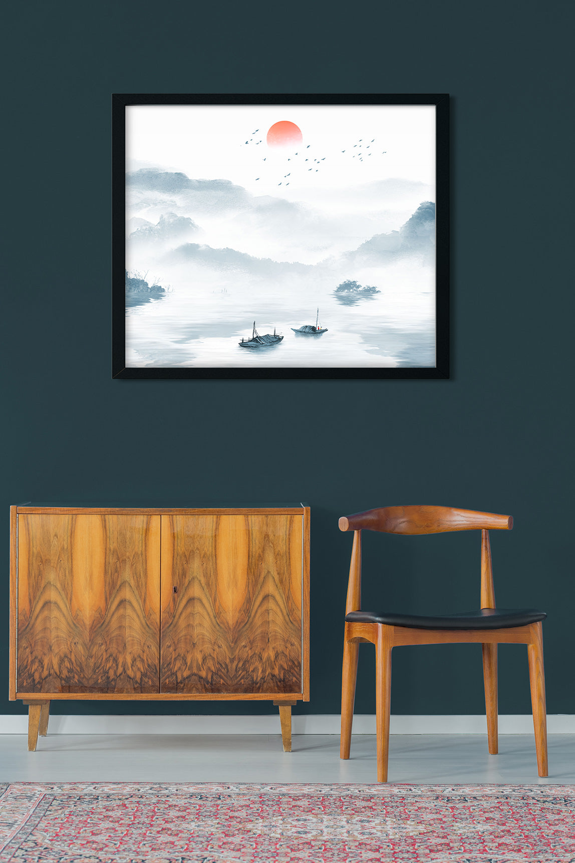 Landscape Painting 2 : 1 Horizontal Premium Wall Art Canvas by MeriDeewar