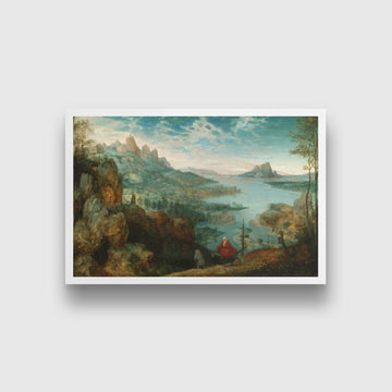 Landscape With The Flight Into Egyp Painting - Meri Deewar 3 : 2 Horizontal Premium Wall Art Canvas by MeriDeewar
