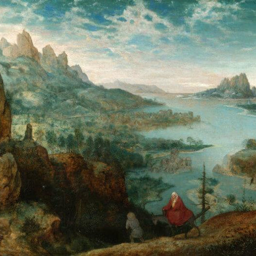 Landscape With The Flight Into Egyp Painting - Meri Deewar 3 : 2 Horizontal Premium Wall Art Canvas by MeriDeewar