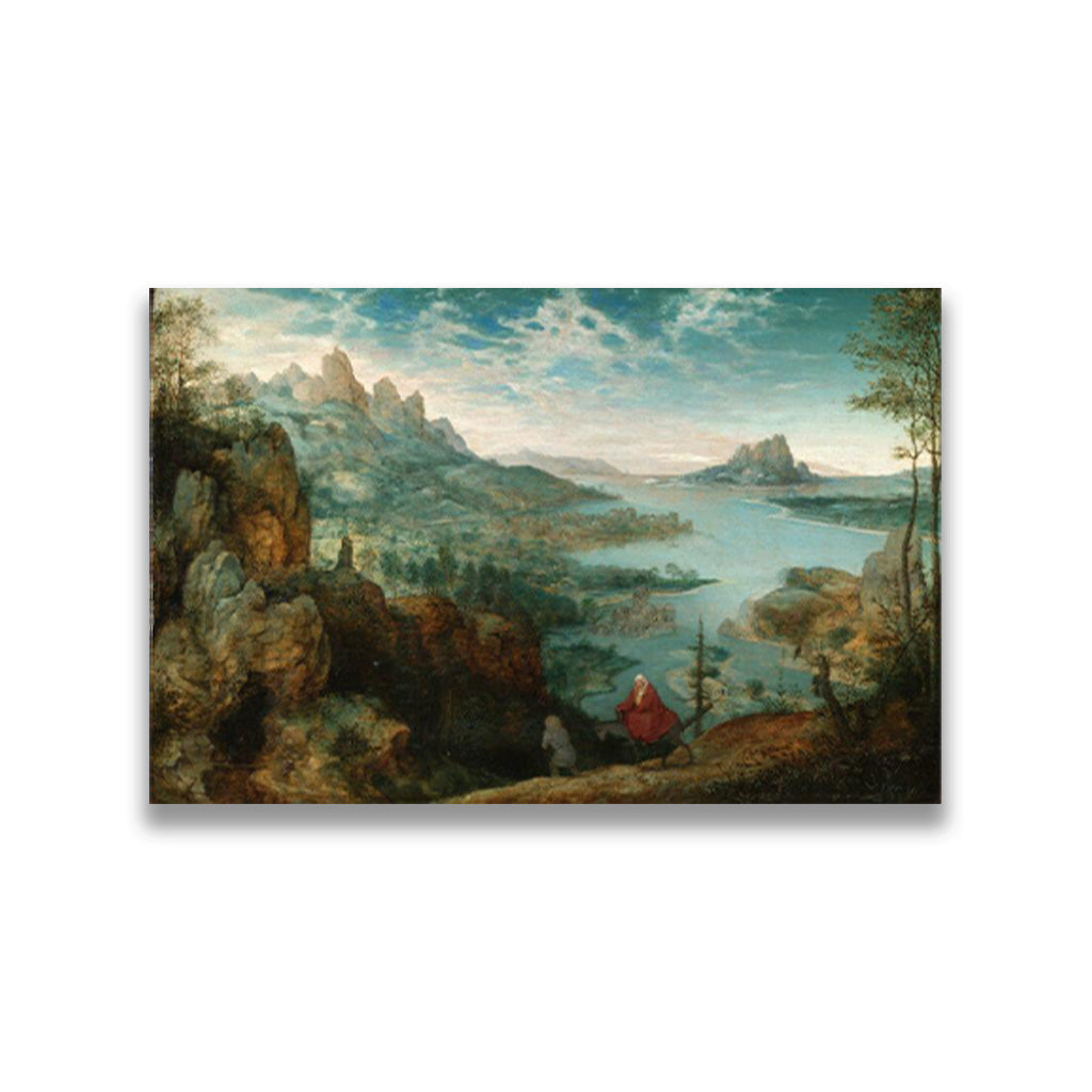 Landscape With The Flight Into Egyp Painting - Meri Deewar 3 : 2 Horizontal Premium Wall Art Canvas by MeriDeewar