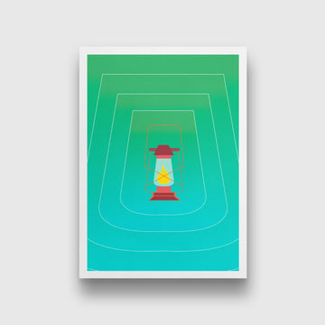 Lantern Lamp painting 2 : 3 Vertical Premium Wall Art Canvas by MeriDeewar