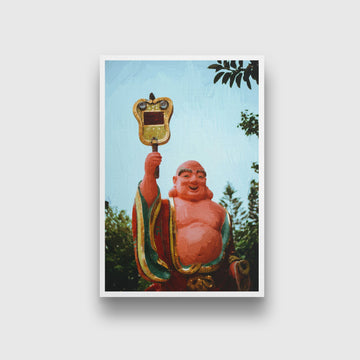 Laughing Buddha Painting - Meri Deewar 2 : 3 Vertical Premium Wall Art Canvas by MeriDeewar