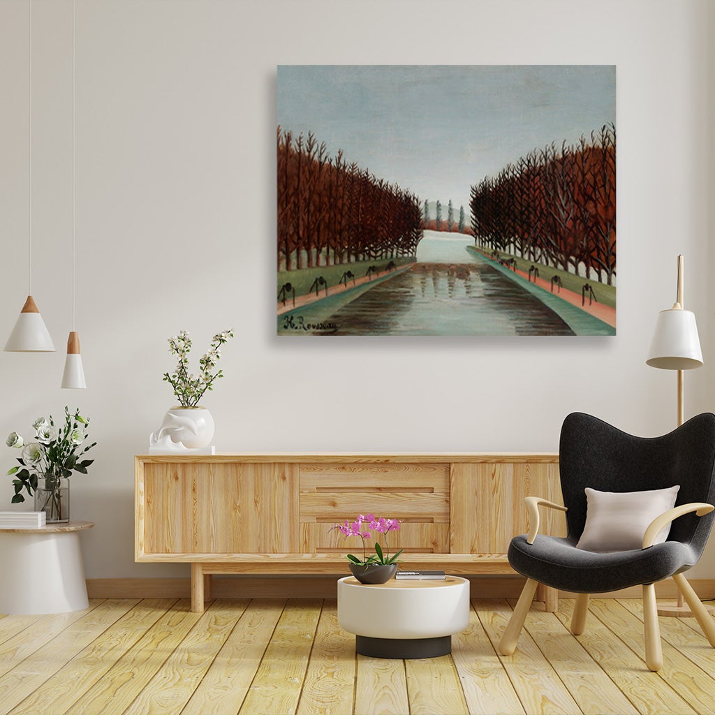 Le canal painting - Meri Deewar 5 : 4 Horizontal Premium Wall Art Canvas by MeriDeewar