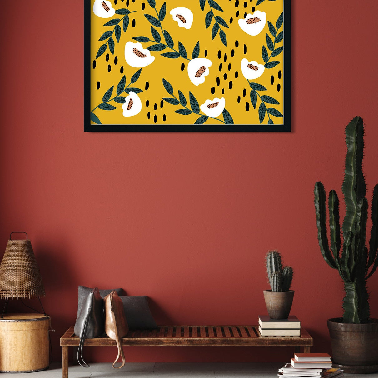 Lemon Seamless Painting 3 : 2 Horizontal Premium Wall Art Canvas by MeriDeewar