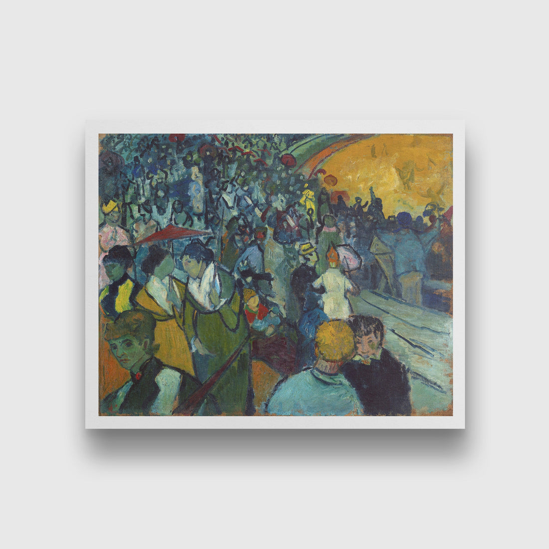 Les Arènes (1888) famous painting 5 : 4 Horizontal Premium Wall Art Canvas by MeriDeewar