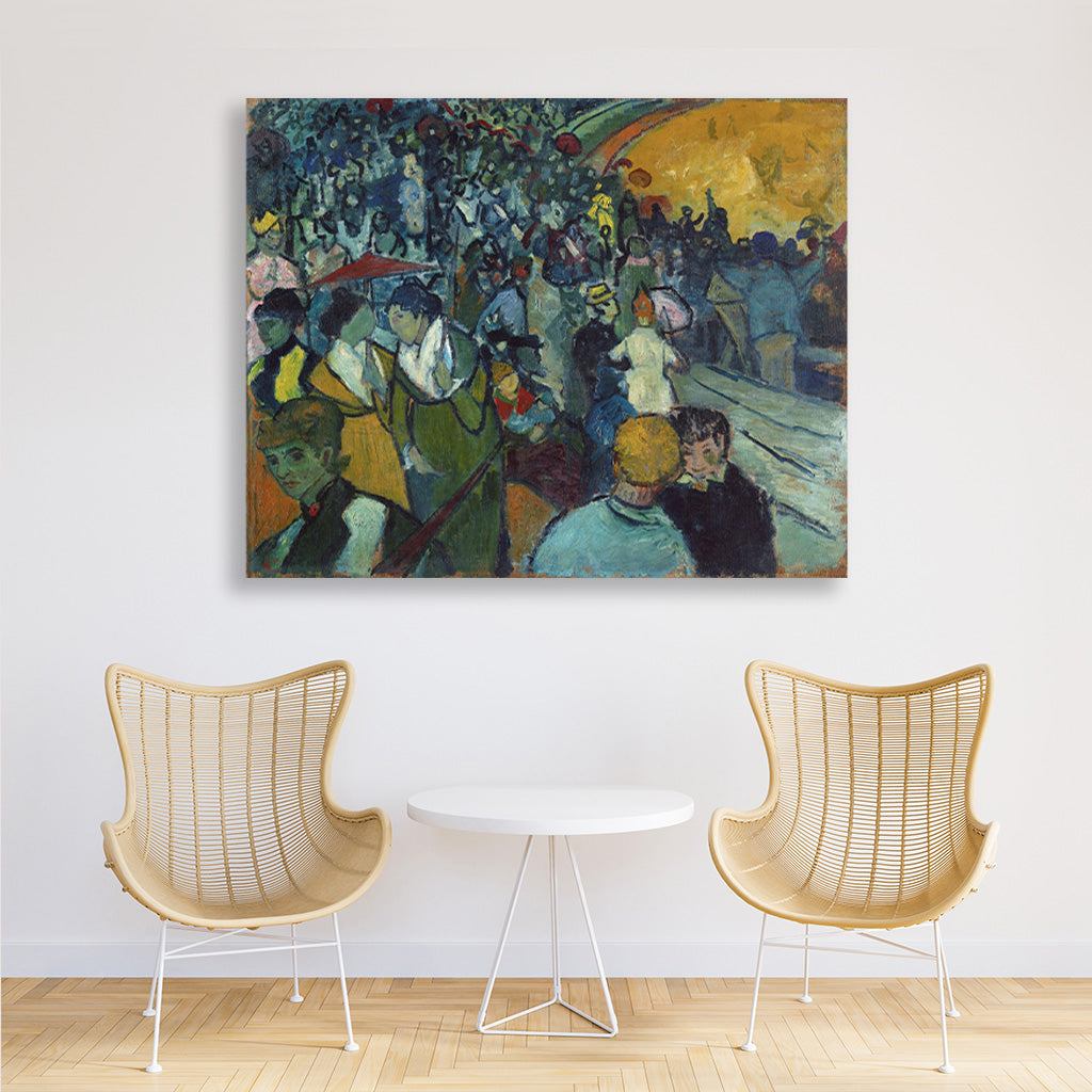 Les Arènes (1888) famous painting 5 : 4 Horizontal Premium Wall Art Canvas by MeriDeewar