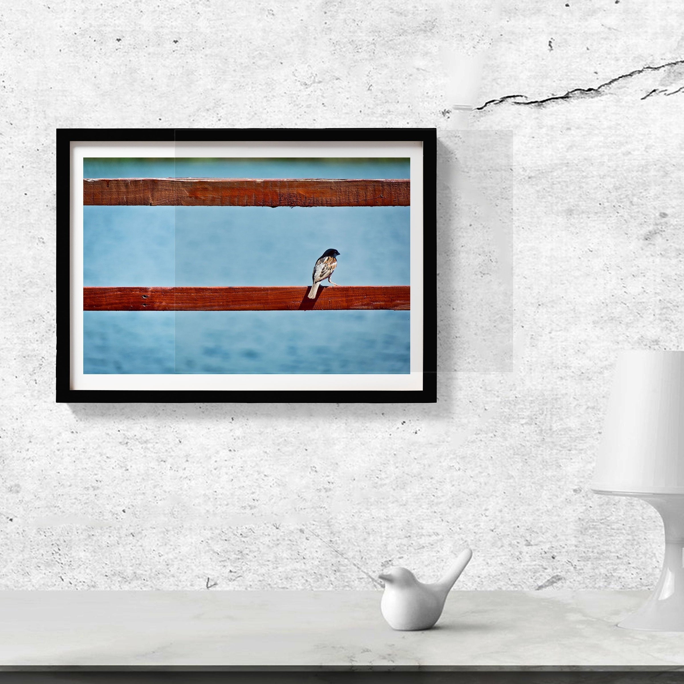 Little Bird Painting - Meri Deewar 3 : 2 Horizontal Premium Wall Art Canvas by MeriDeewar