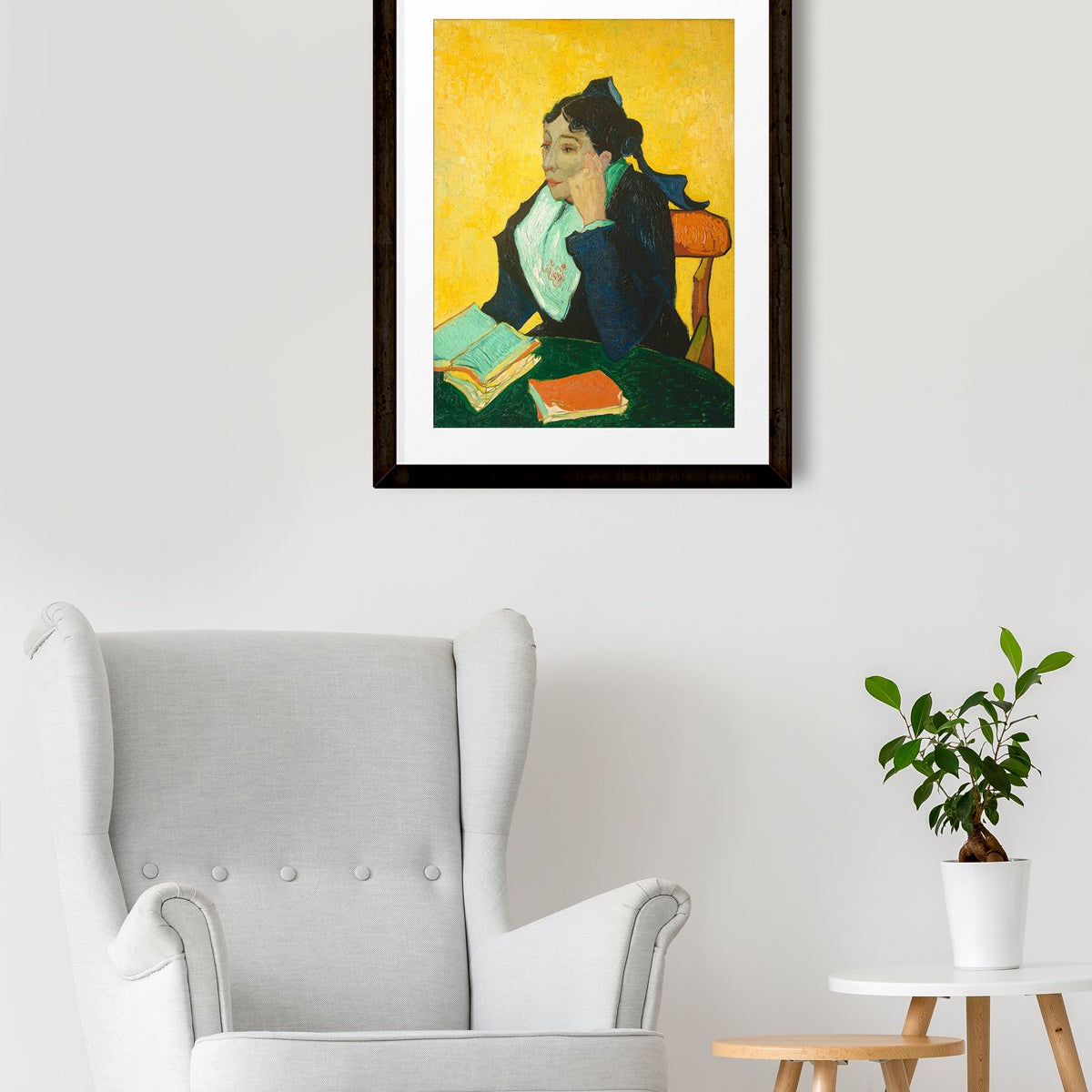 Madame Joseph Michel Ginoux By Van Gogh Painting - Meri Deewar 4 :5 Vertical Premium Wall Art Canvas by MeriDeewar