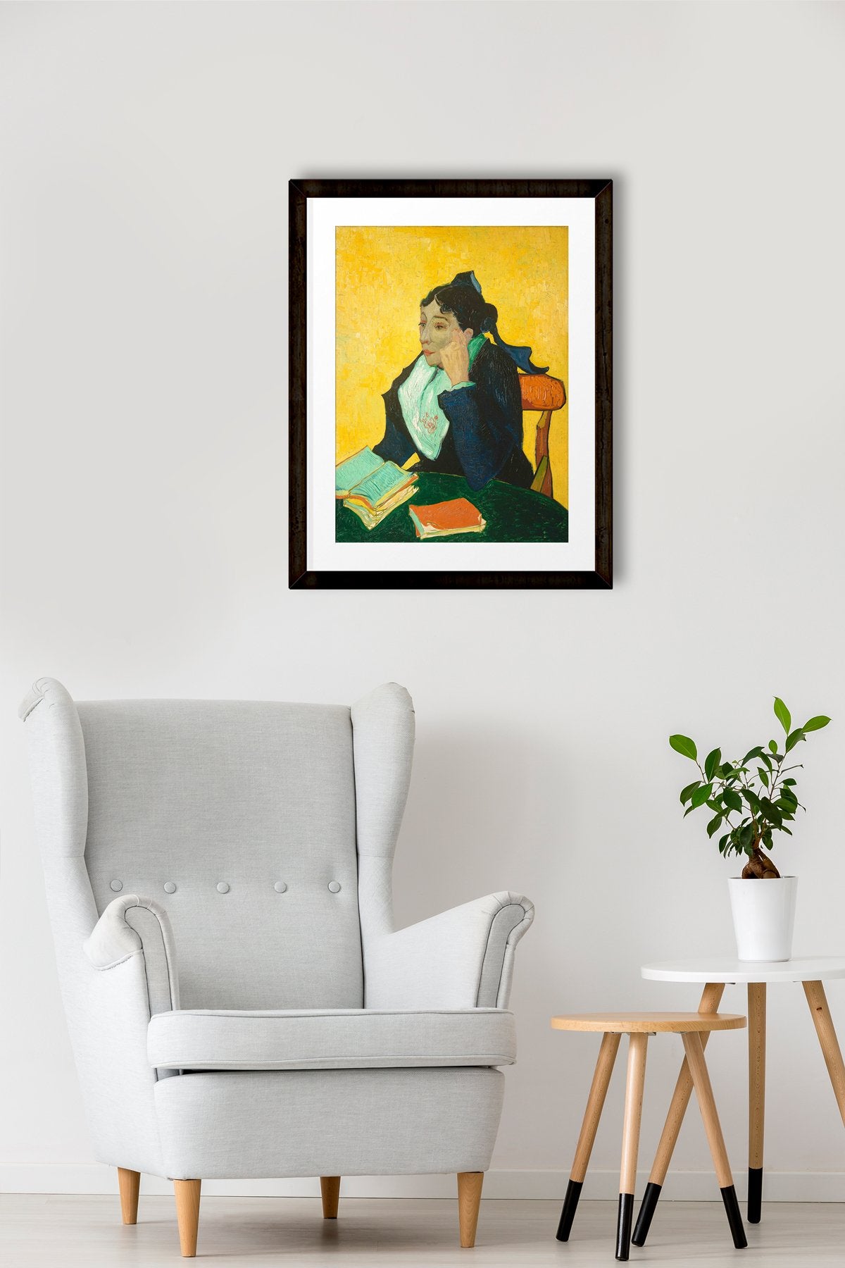 Madame Joseph Michel Ginoux By Van Gogh Painting - Meri Deewar 4 :5 Vertical Premium Wall Art Canvas by MeriDeewar
