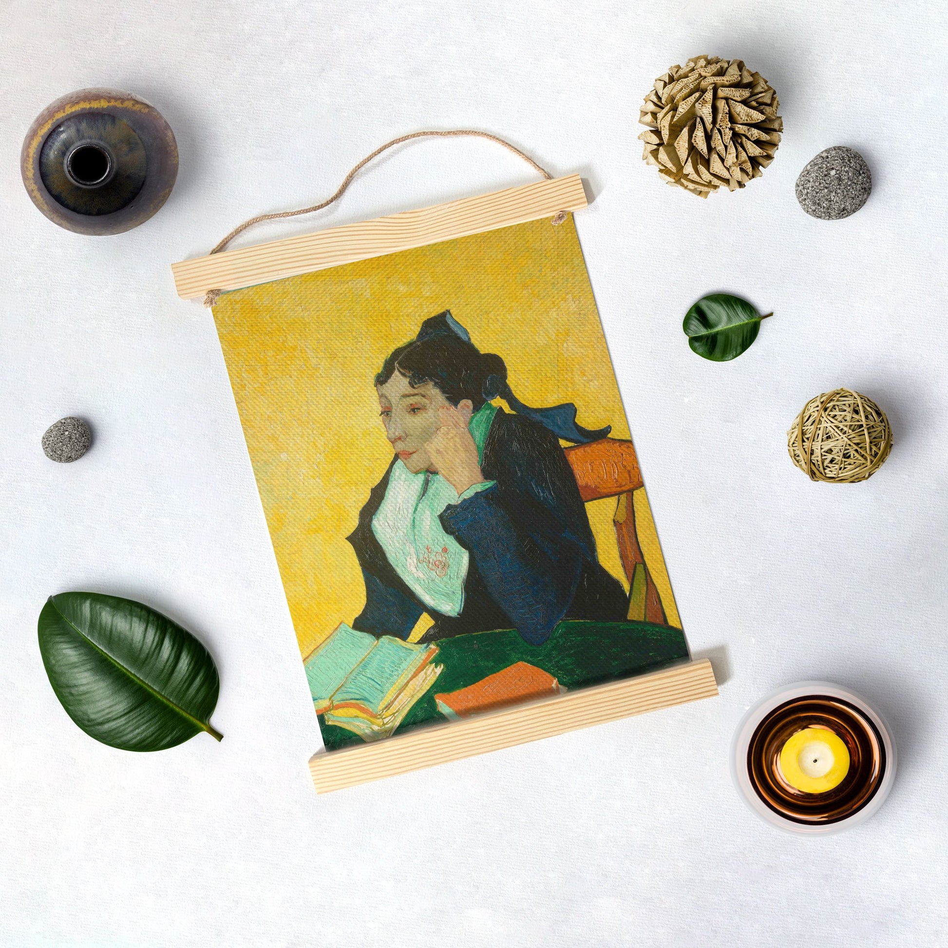 Madame JosephMichel Ginoux By Van Gogh Hanging Canvas Painting - Meri Deewar Hanging Canvas Premium Wall Art Canvas by MeriDeewar