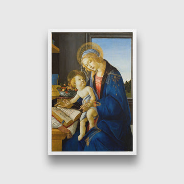 Madonna of the Book-Meri Deewar 2 : 3 Vertical Premium Wall Art Canvas by MeriDeewar