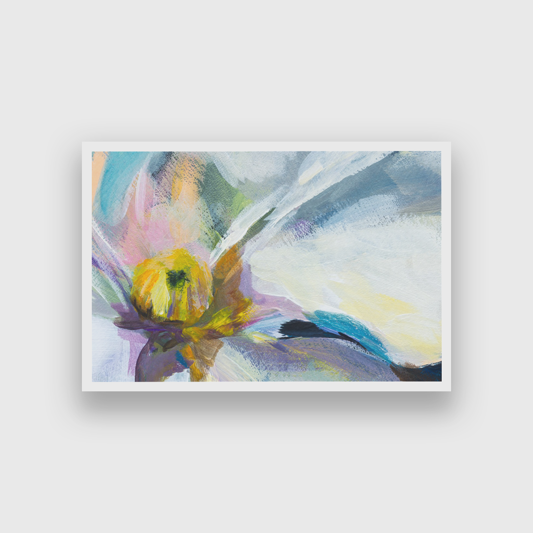Magnolia White Oil Painting 3 : 2 Horizontal Premium Wall Art Canvas by MeriDeewar