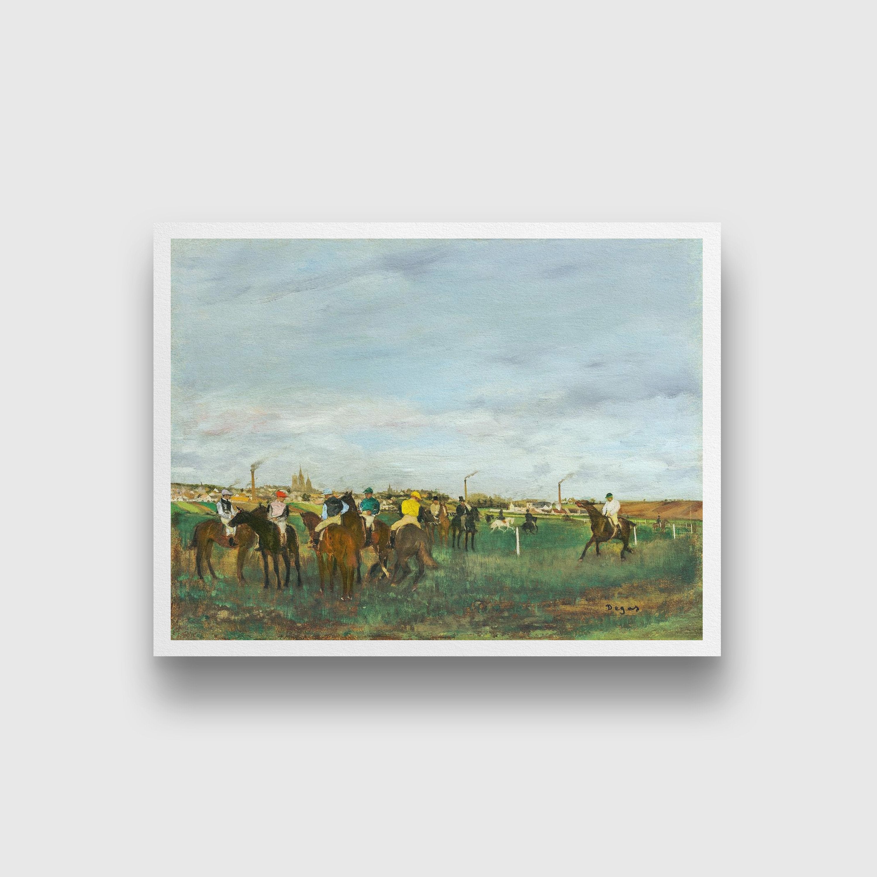 Man with horses Painting - Meri Deewar 4 : 3 Horizontal Premium Wall Art Canvas by MeriDeewar