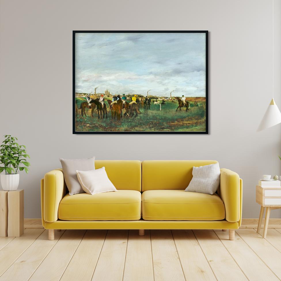 Man with horses Painting - Meri Deewar 4 : 3 Horizontal Premium Wall Art Canvas by MeriDeewar
