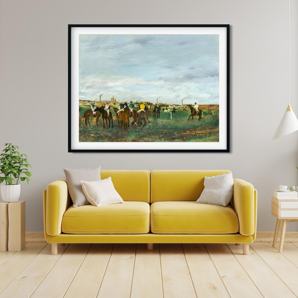 Man with horses Painting - Meri Deewar 4 : 3 Horizontal Premium Wall Art Canvas by MeriDeewar