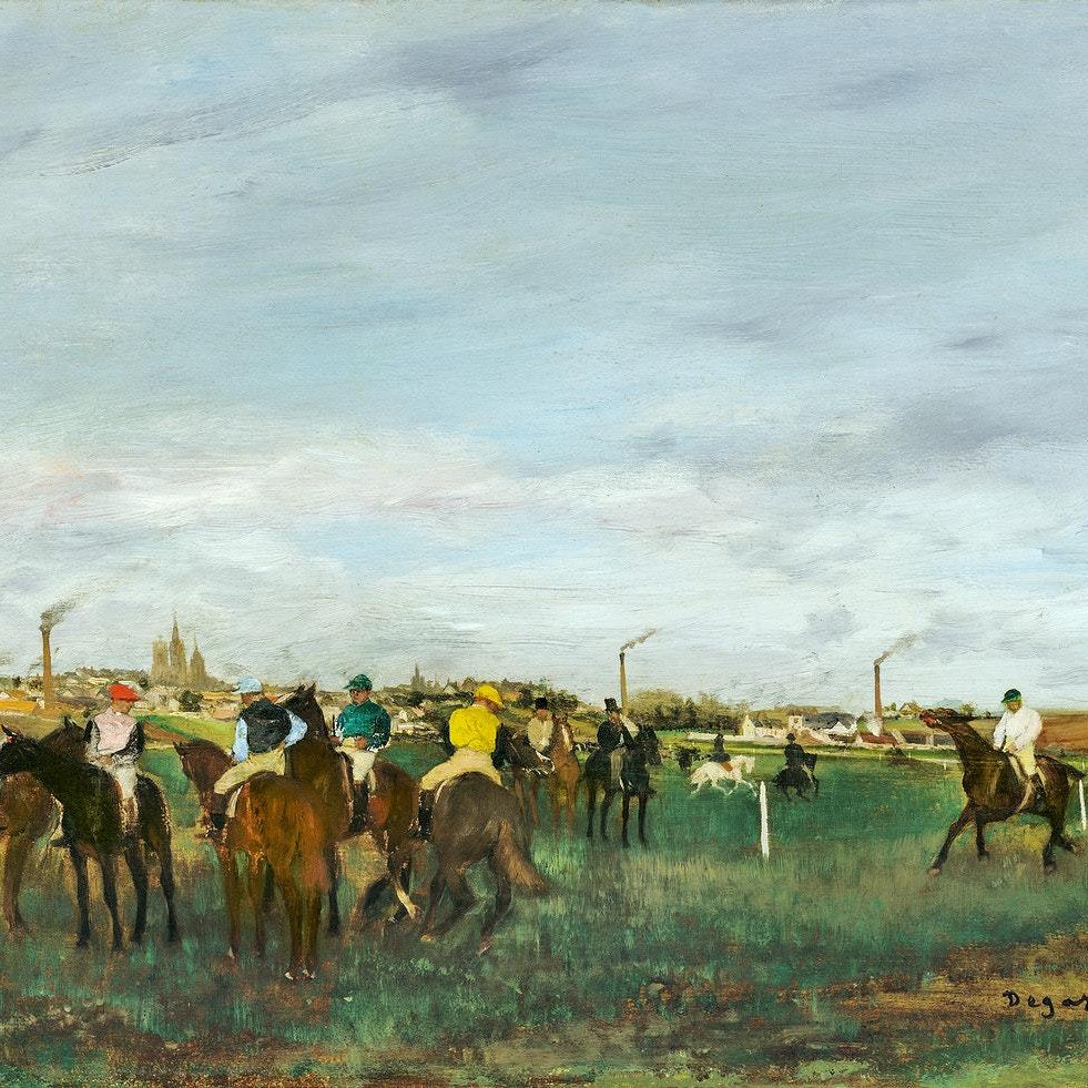 Man with horses Painting - Meri Deewar 4 : 3 Horizontal Premium Wall Art Canvas by MeriDeewar