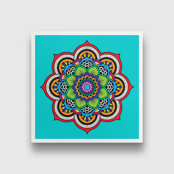 Mandal 1 painting 1 : 1 Square Premium Wall Art Canvas by MeriDeewar