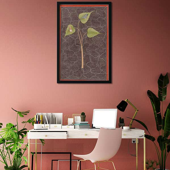 Markandeya Viewing Krishna in the Cosmic Ocean Painting 2 : 3 Vertical Premium Wall Art Canvas by MeriDeewar