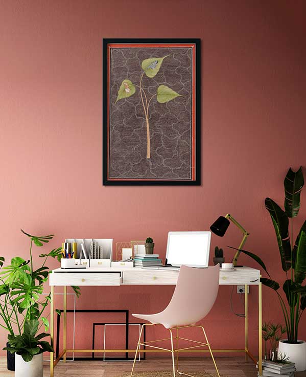 Markandeya Viewing Krishna in the Cosmic Ocean Painting 2 : 3 Vertical Premium Wall Art Canvas by MeriDeewar