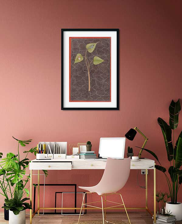 Markandeya Viewing Krishna in the Cosmic Ocean Painting 2 : 3 Vertical Premium Wall Art Canvas by MeriDeewar