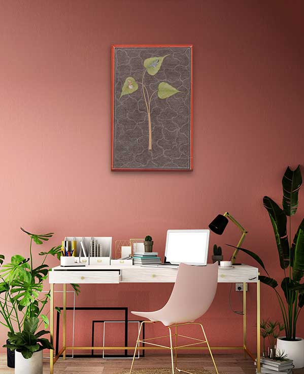 Markandeya Viewing Krishna in the Cosmic Ocean Painting 2 : 3 Vertical Premium Wall Art Canvas by MeriDeewar