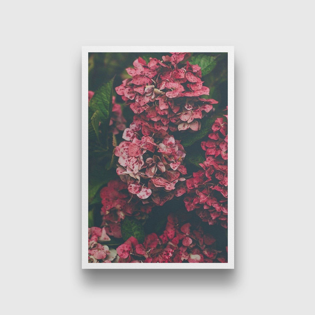 Maroon flowers Painting - Meri Deewar 2 : 3 Vertical Premium Wall Art Canvas by MeriDeewar