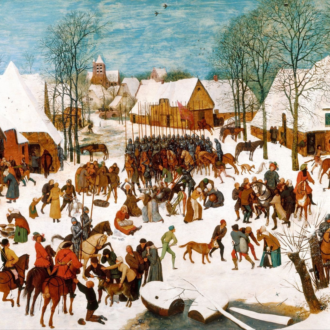 Massacre of the Innocents Painting - Meri Deewar 3 : 2 Horizontal Premium Wall Art Canvas by MeriDeewar
