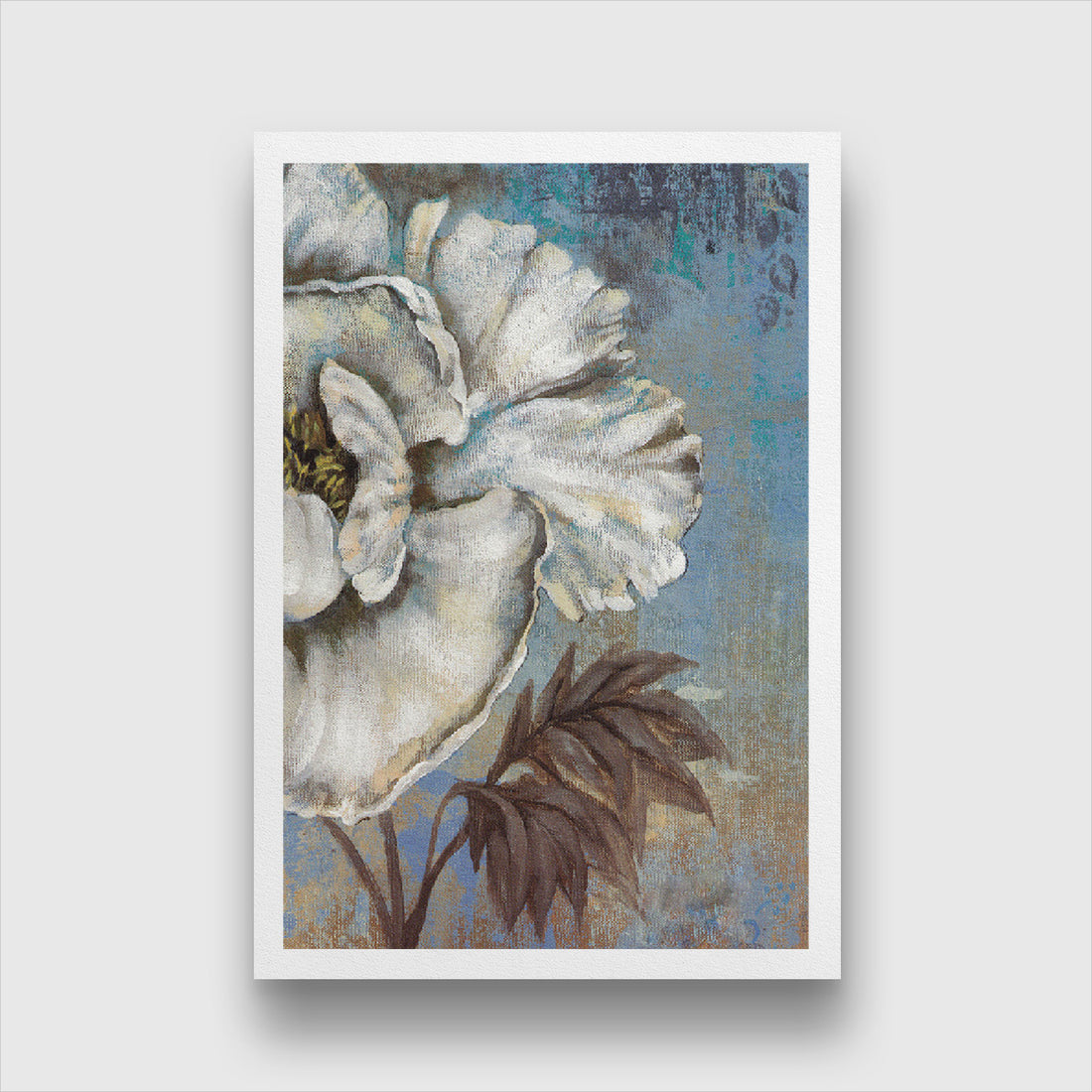 Masstone Flower Painting 2 : 3 Vertical Premium Wall Art Canvas by MeriDeewar