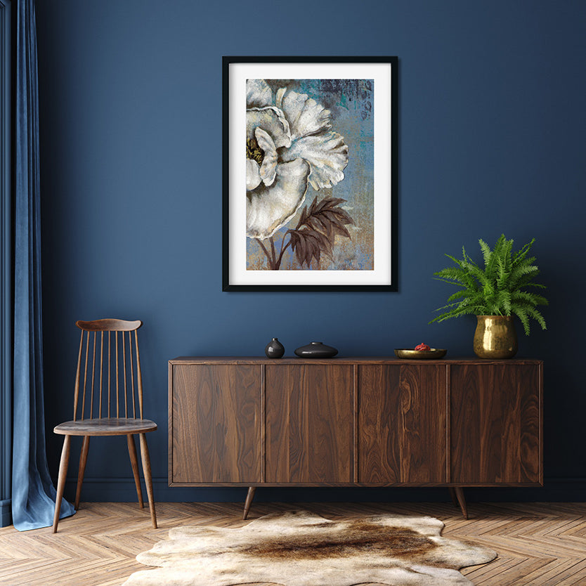 Masstone Flower Painting 2 : 3 Vertical Premium Wall Art Canvas by MeriDeewar