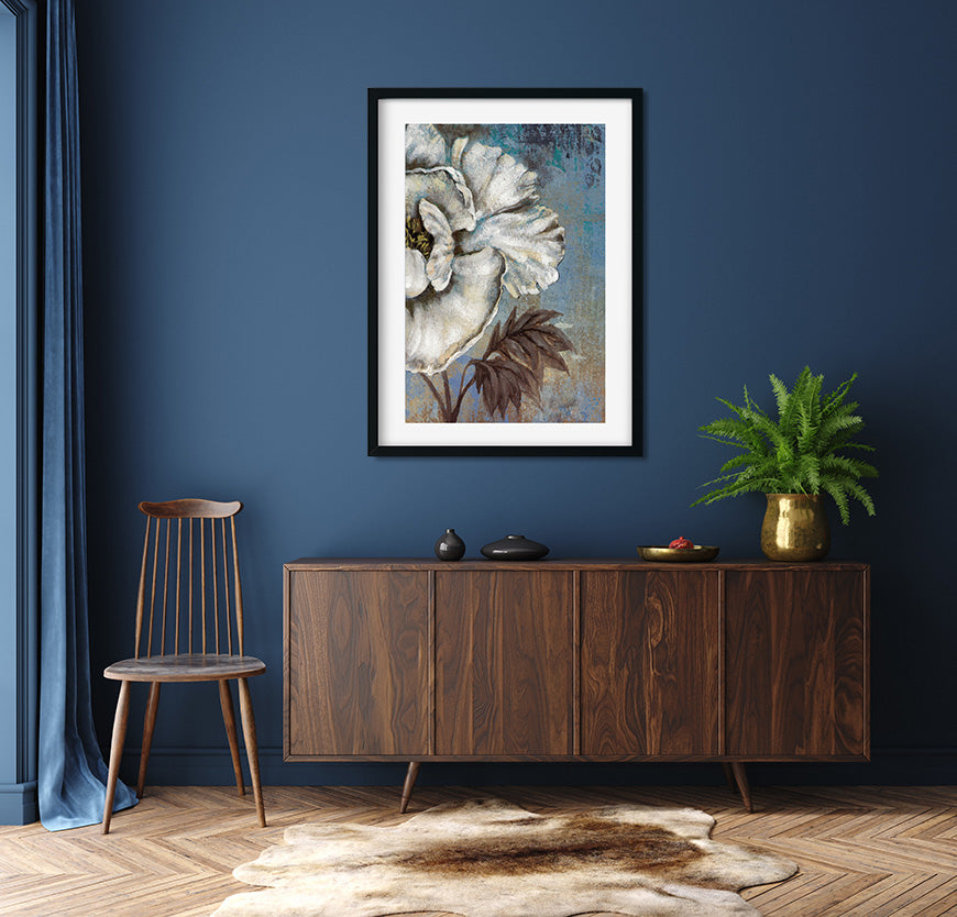 Masstone Flower Painting 2 : 3 Vertical Premium Wall Art Canvas by MeriDeewar