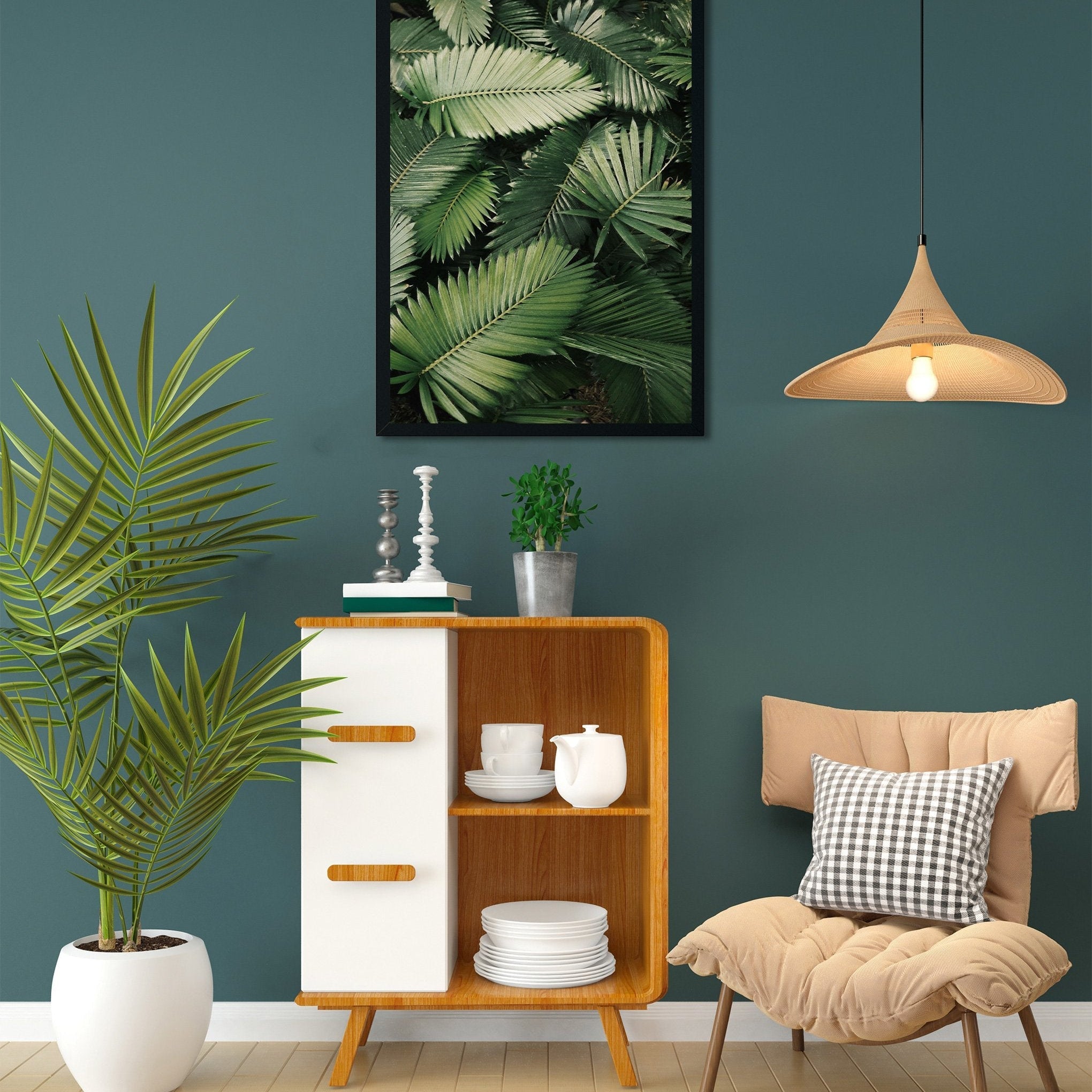 Mimosa pudica Painting - Meri Deewar 1 : 2 Vertical Premium Wall Art Canvas by MeriDeewar