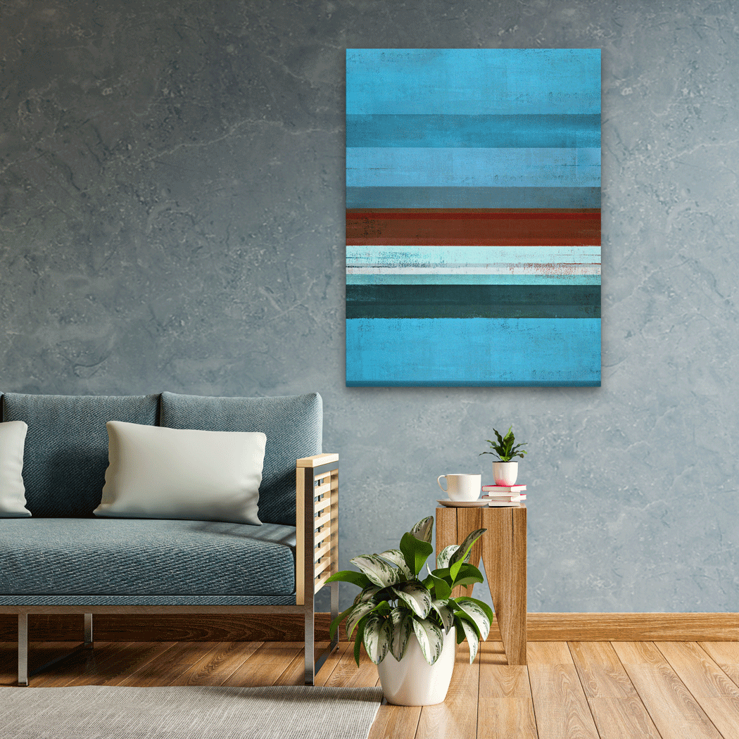 Minimalist Abstract Paintings 3 : 4 Vertical Premium Wall Art Canvas by MeriDeewar