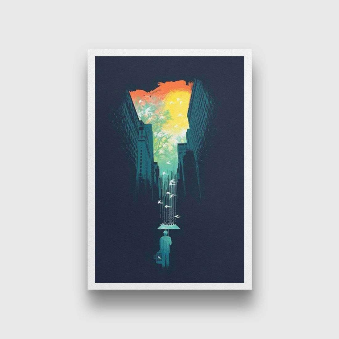 Minimalist Painting - Meri Deewar 2 : 3 Vertical Premium Wall Art Canvas by MeriDeewar