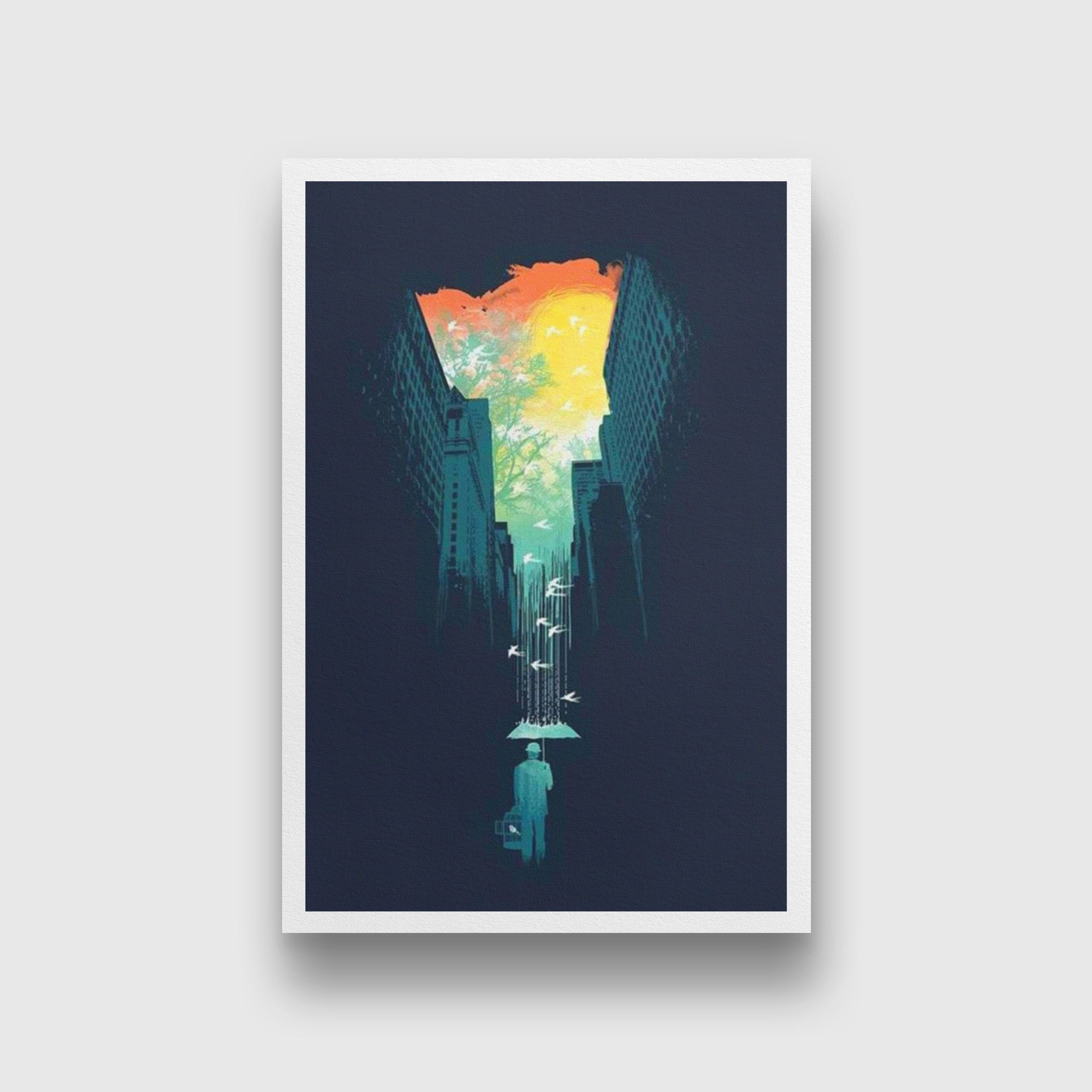 Minimalist Painting - Meri Deewar 2 : 3 Vertical Premium Wall Art Canvas by MeriDeewar