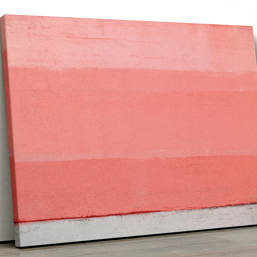 Minimalist Pink Abstract Paintings 3 : 4 Vertical Premium Wall Art Canvas by MeriDeewar