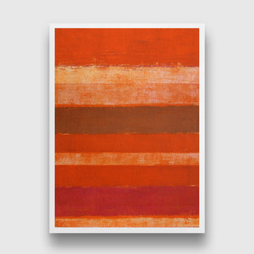 Minimalist Red Abstract Paintings 4 X 5.5 Vertical Premium Wall Art Canvas by MeriDeewar