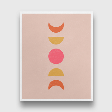 Modern abstract aesthetic bohemian style wall decor Painting 4 :5 Vertical Premium Wall Art Canvas by MeriDeewar