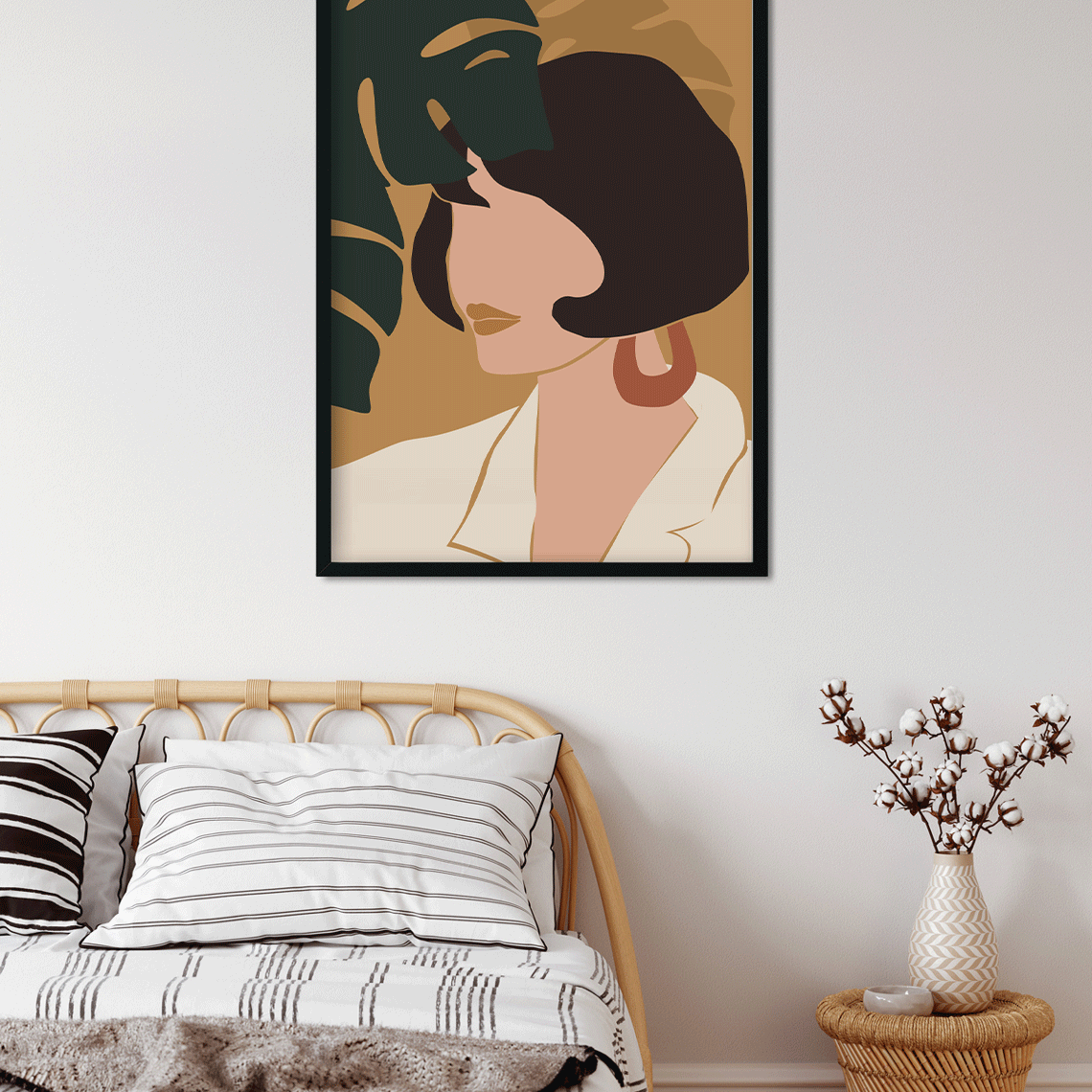 Modern art prints boho Painting 3 : 4.2 Vertical Premium Wall Art Canvas by MeriDeewar