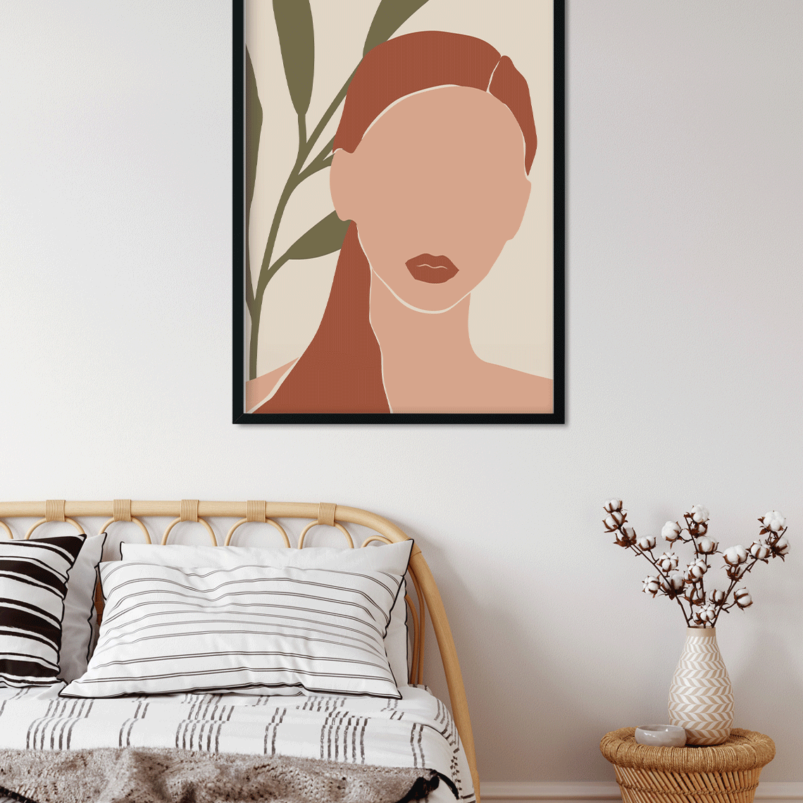Modern art prints boho style Painting 3 : 4.2 Vertical Premium Wall Art Canvas by MeriDeewar