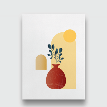 Modern boho wall art Painting 4 X 5.5 Vertical Premium Wall Art Canvas by MeriDeewar