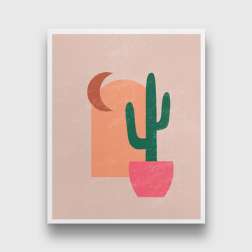 Modern minimalist abstract aesthetic illustrations bohemian Painting 4 :5 Vertical Premium Wall Art Canvas by MeriDeewar
