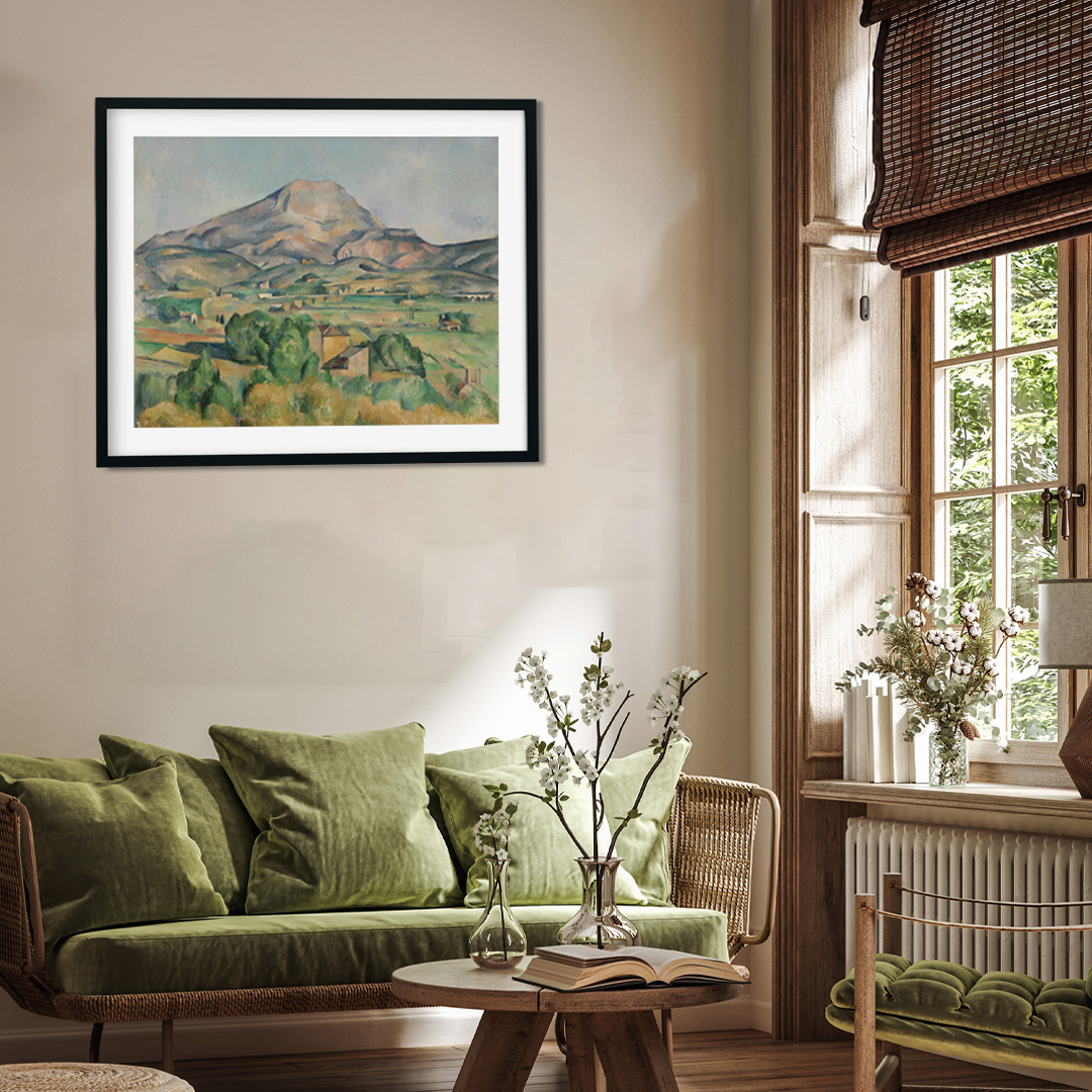 Montagne Sainte-Victoire Painting 5 : 4 Horizontal Premium Wall Art Canvas by MeriDeewar
