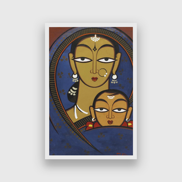 Mother and Child Painting 2 : 3 Vertical Premium Wall Art Canvas by MeriDeewar