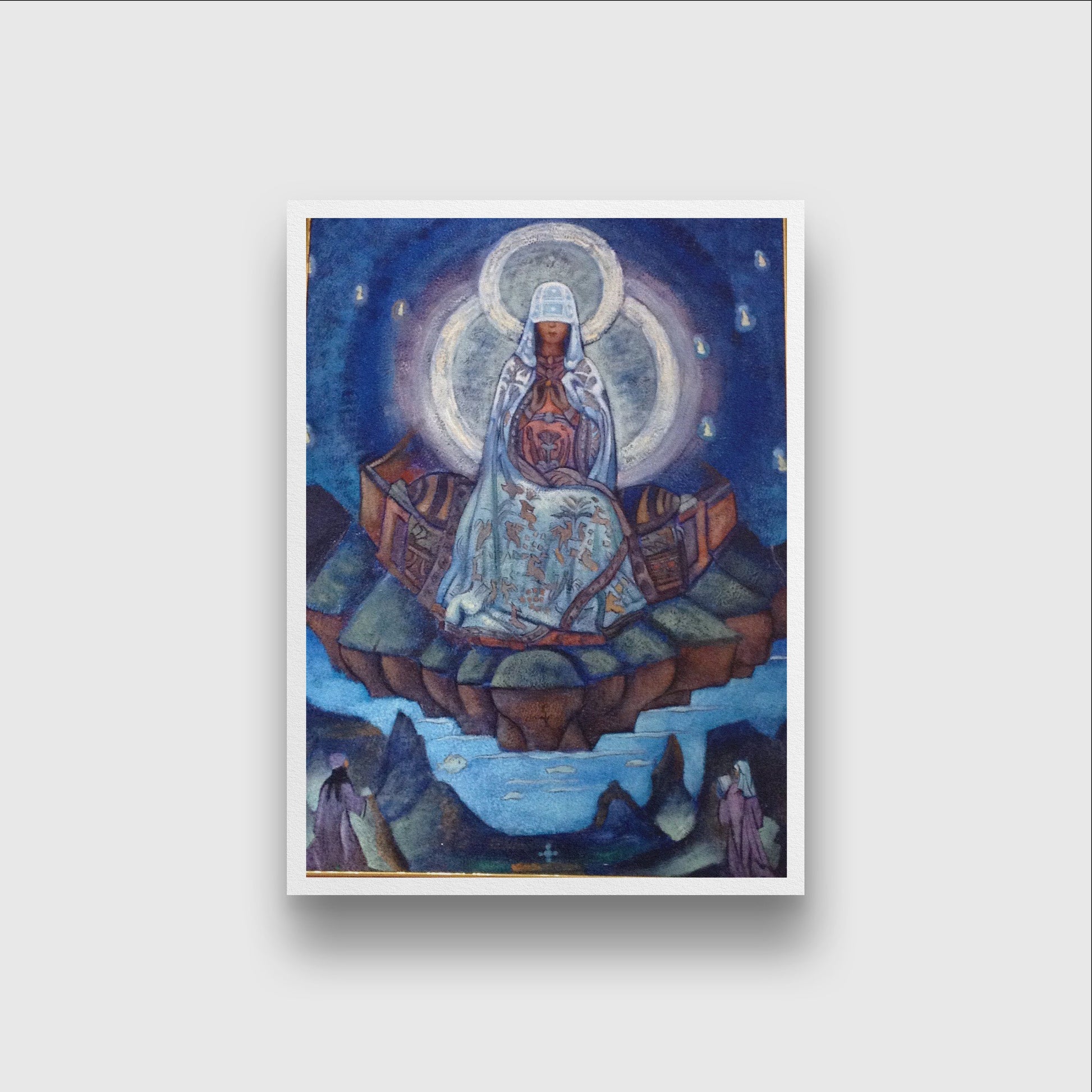 Mother of the world Painting - Meri Deewar 3 : 4.2 Vertical Premium Wall Art Canvas by MeriDeewar